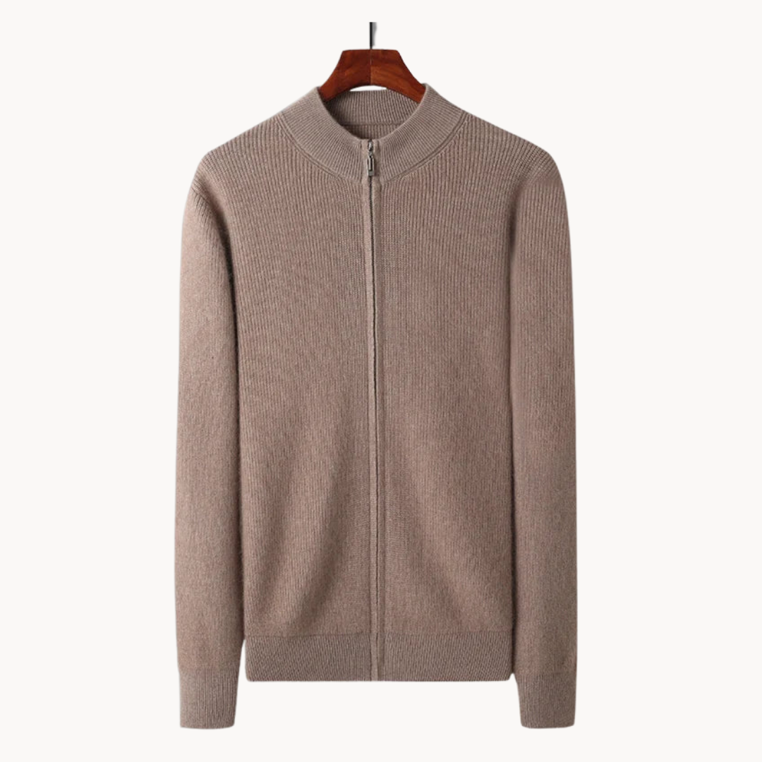 Men's Full-Zip Wool Jumper | Regal