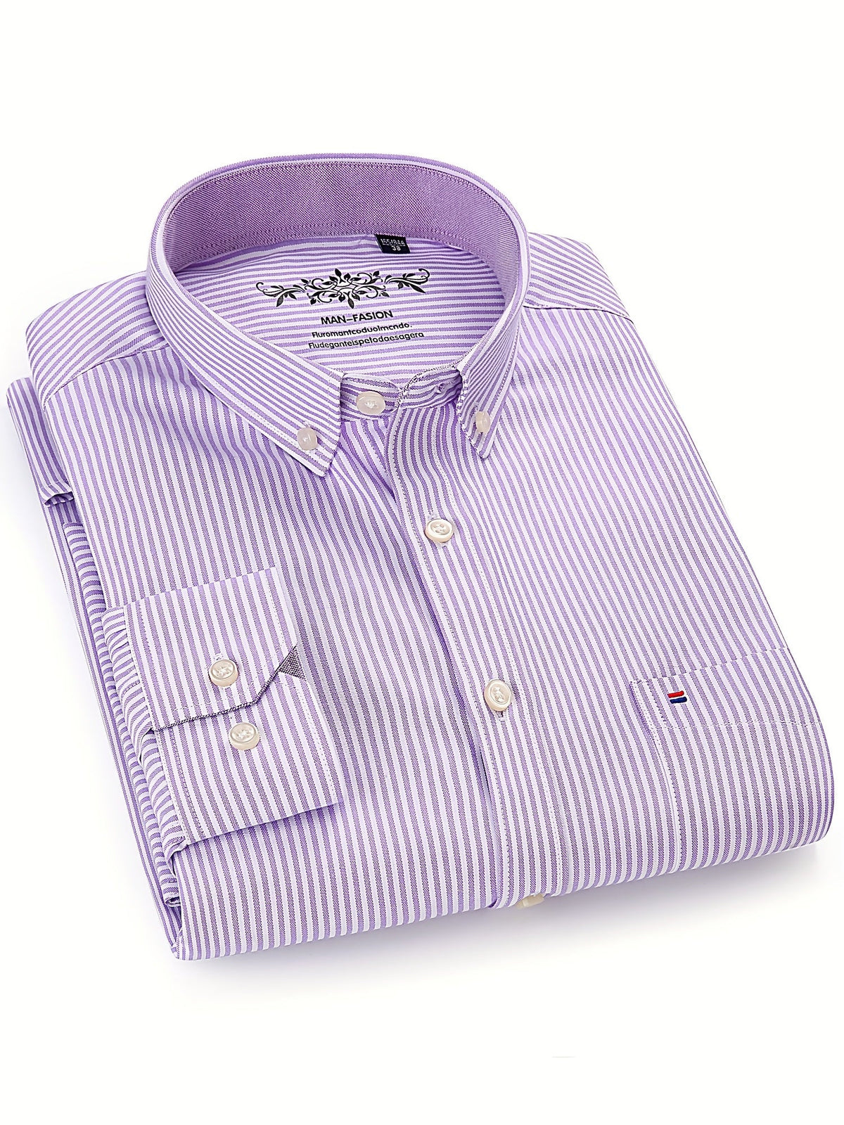 Men's cotton-blend Oxford long-sleeve shirt