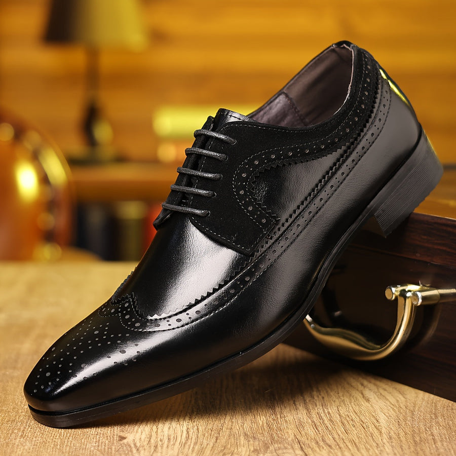Men's Leather Oxford Shoes – Bargemon