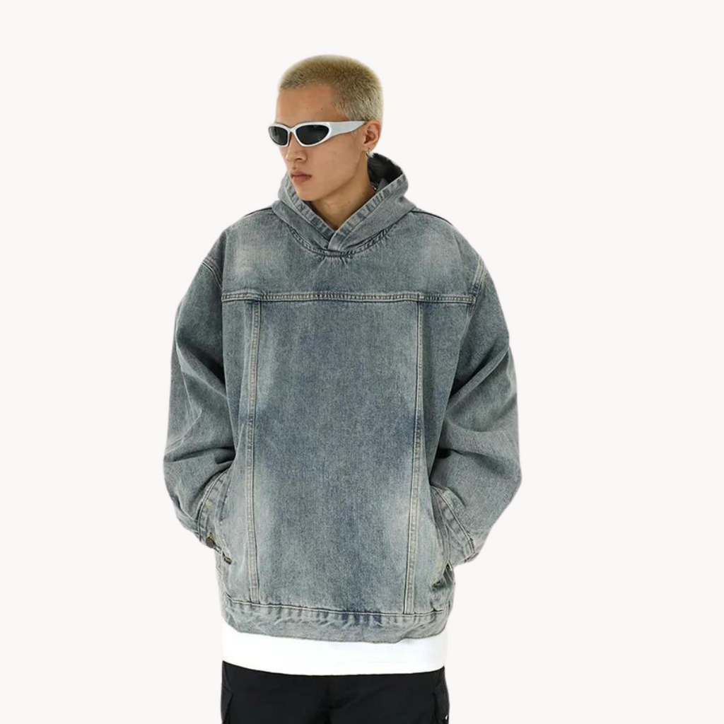 Men's Denim Hoodie | Greystone