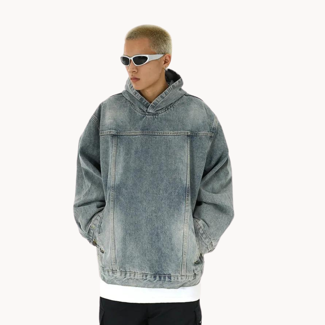 Men's Denim Hoodie | Greystone
