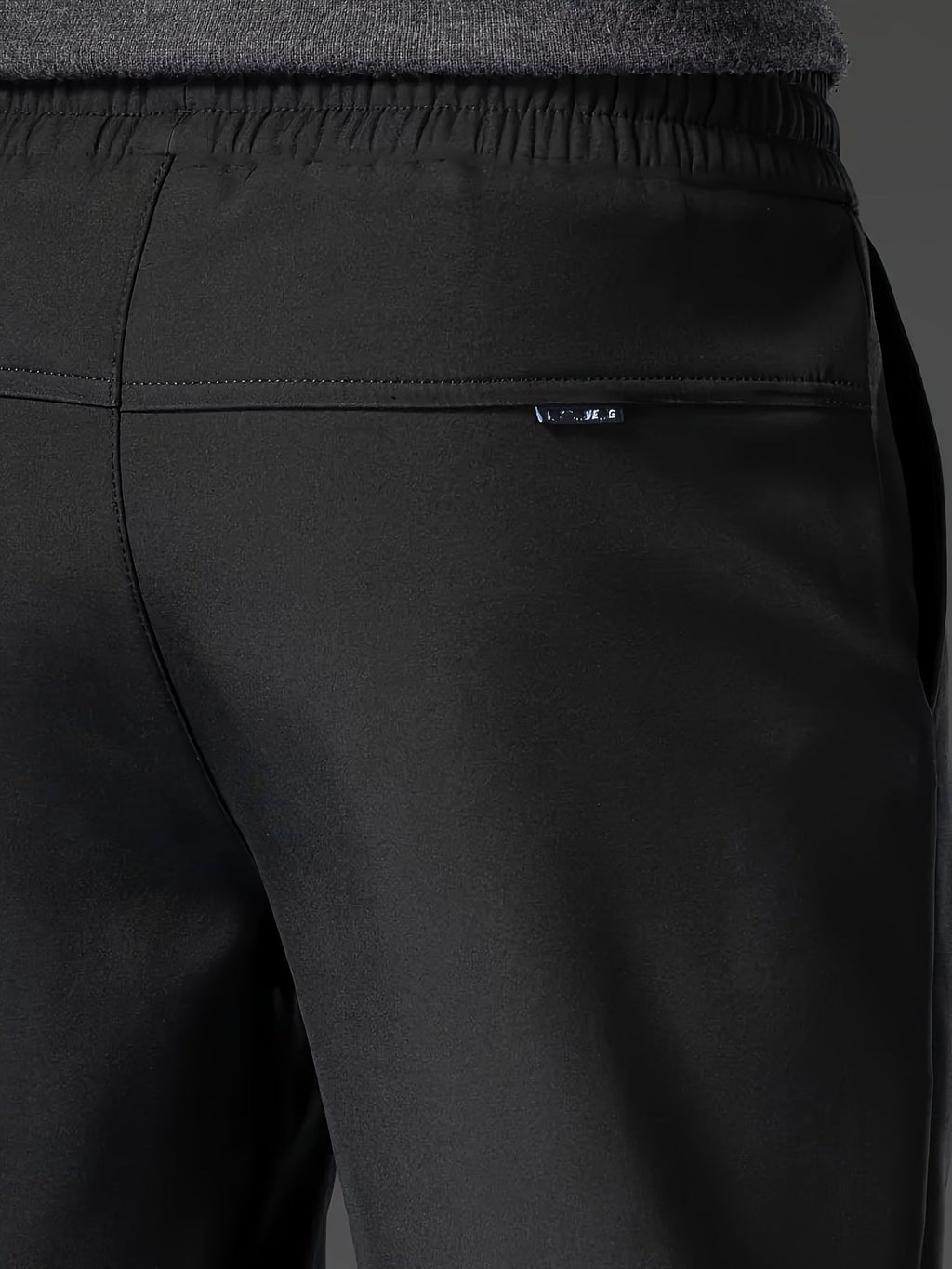 Men's fleece-lined water-repellent drawstring trousers