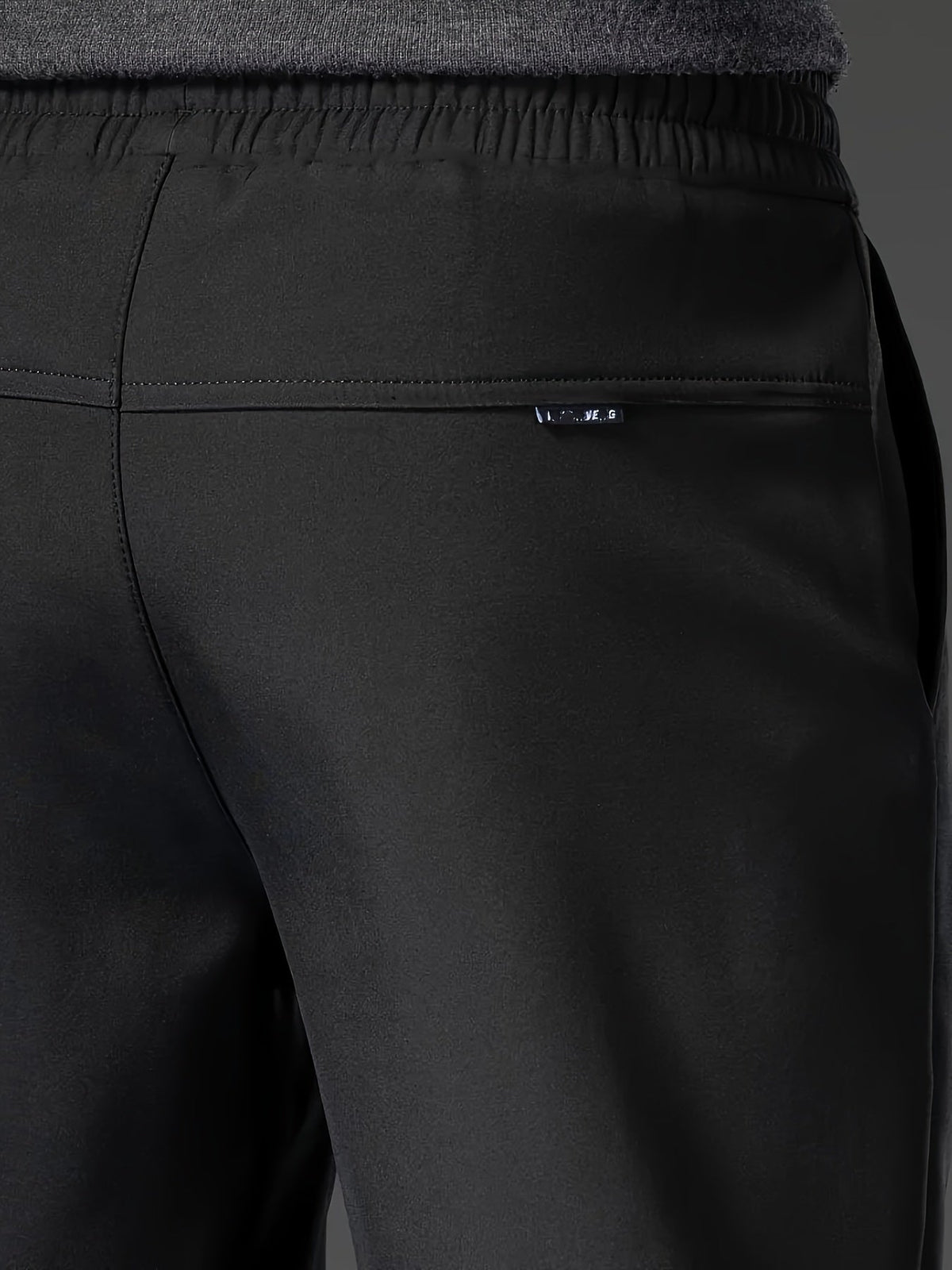 Men's fleece-lined water-repellent drawstring trousers