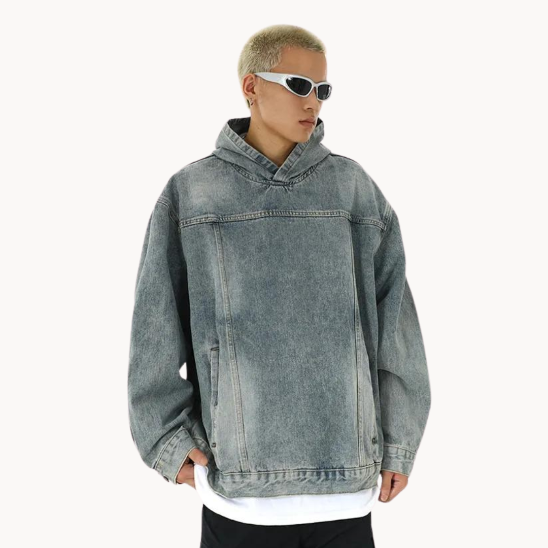 Men's Denim Hoodie | Greystone