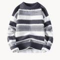 Men's Striped Crew Neck Jumper | Jaro