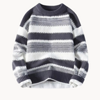 Men's Striped Crew Neck Jumper | Jaro