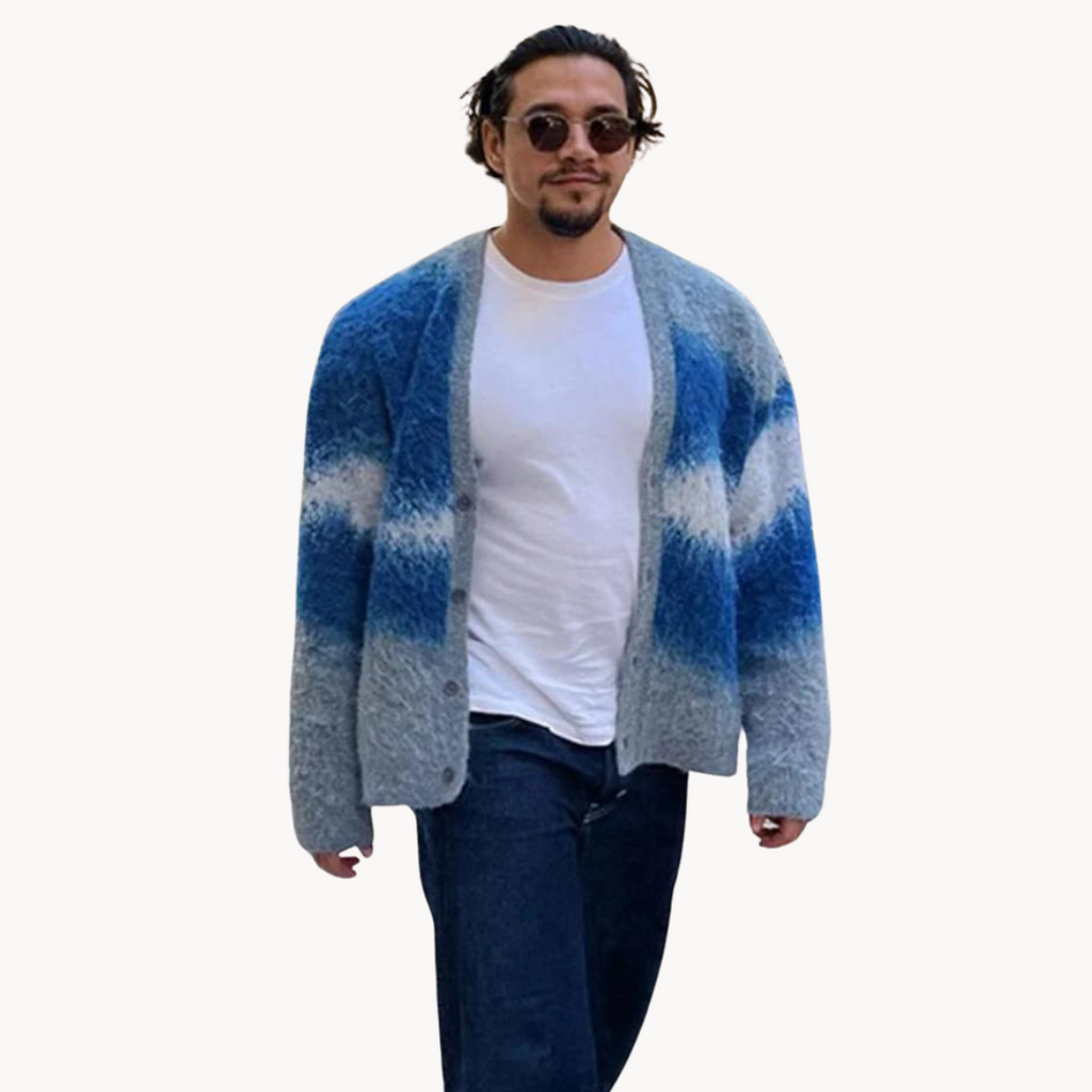 Colorful Tie-Dye Cardigan by Pias
