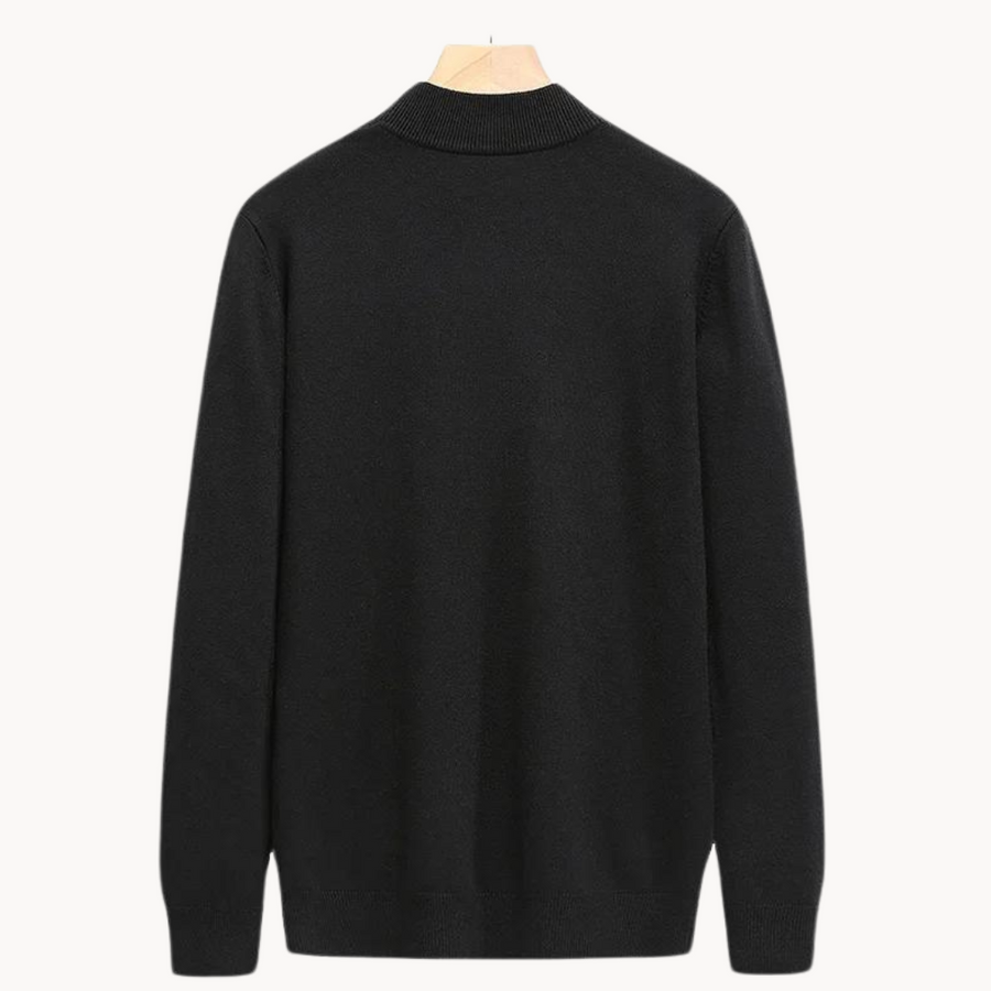 Men's Textured Pique Jumper | Chalk