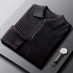 Men's Ribbed Quarter-Zip Jumper | Eamon