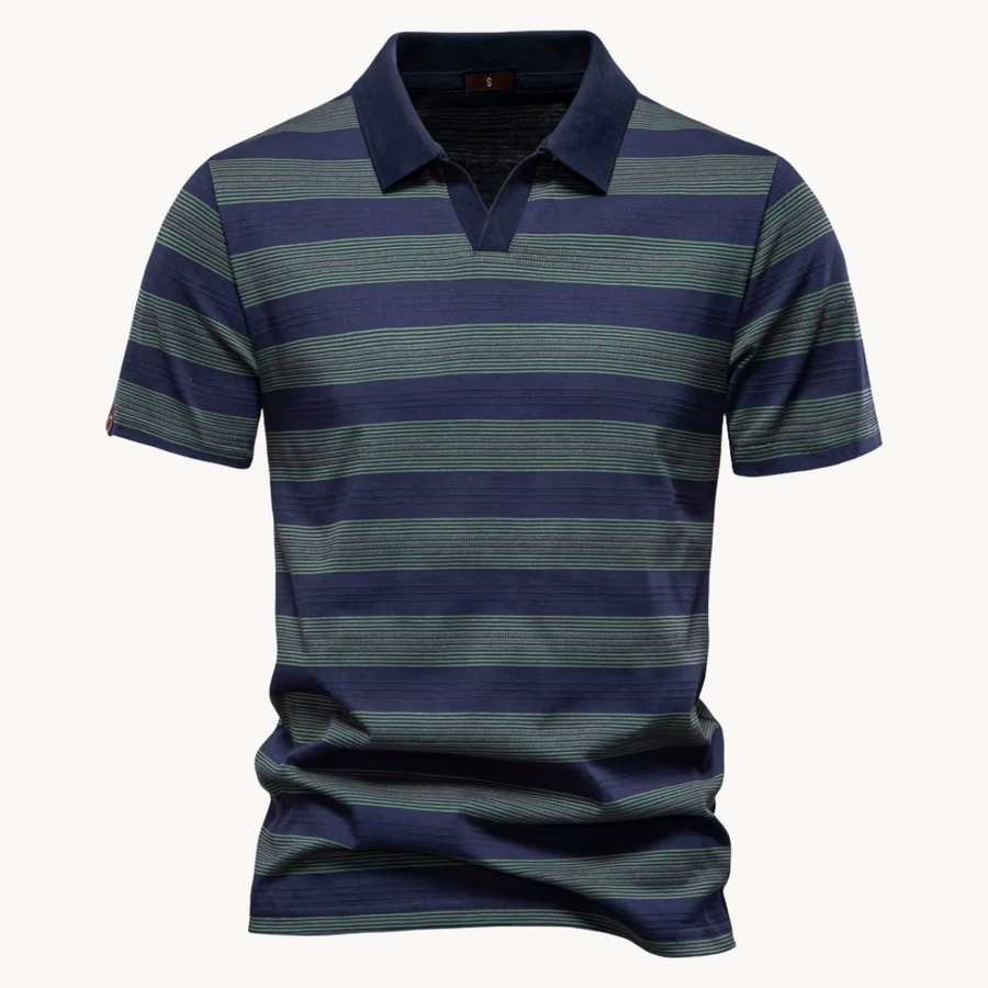 Men's Striped Polo Shirt | Roderick