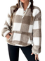 Hillie™ – Casual Plaid Half Zip Pullover