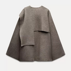 Manteau-cape court structuré pour femme | Budleigh