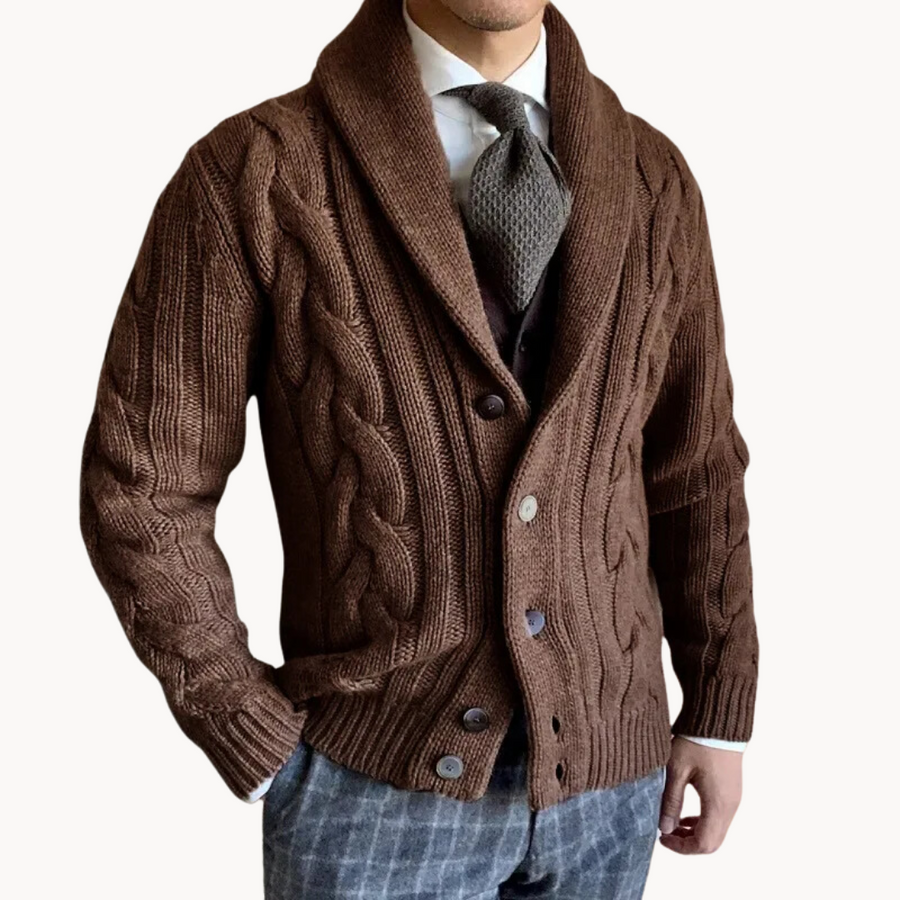 Men's Shawl Collar Cardigan | Willem