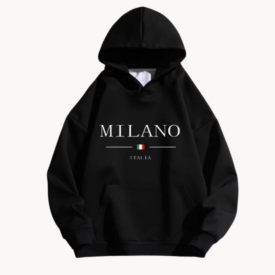 Men's Cotton Pullover Hoodie | Milano