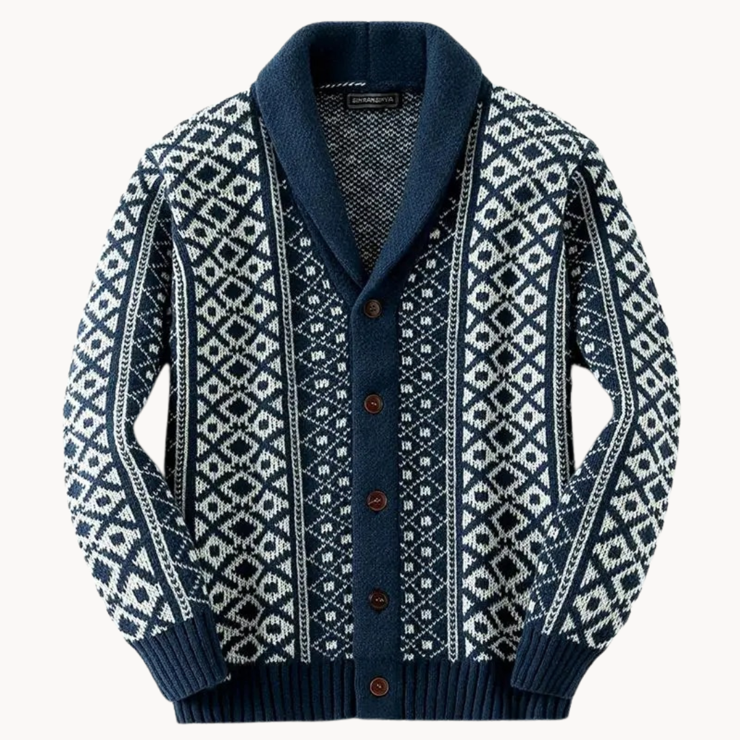 Men's Button Detail Knit Jumper | Matvey
