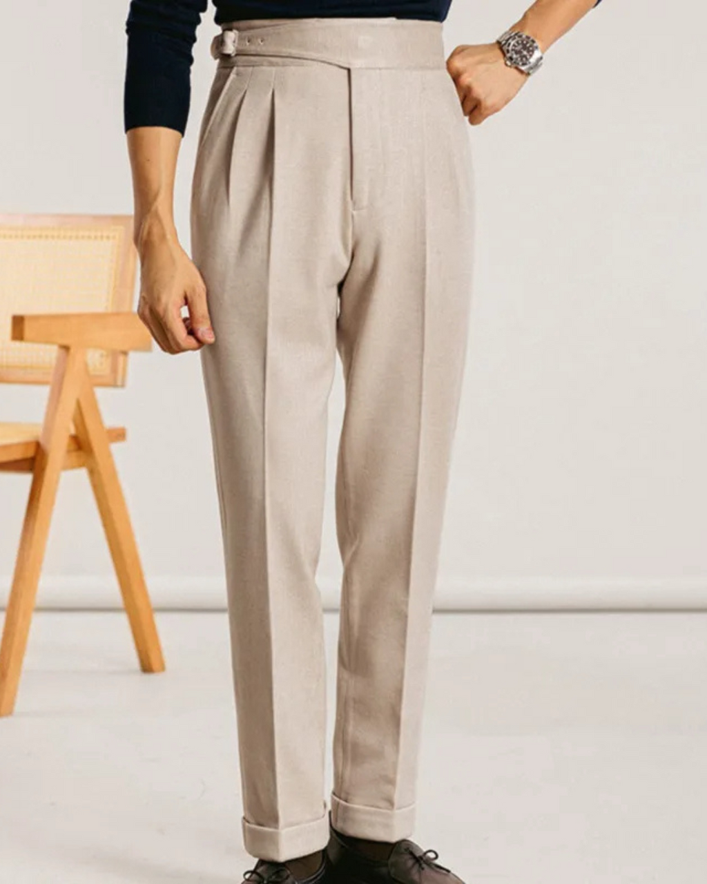 Men's Straight-Leg Trousers | Caruso