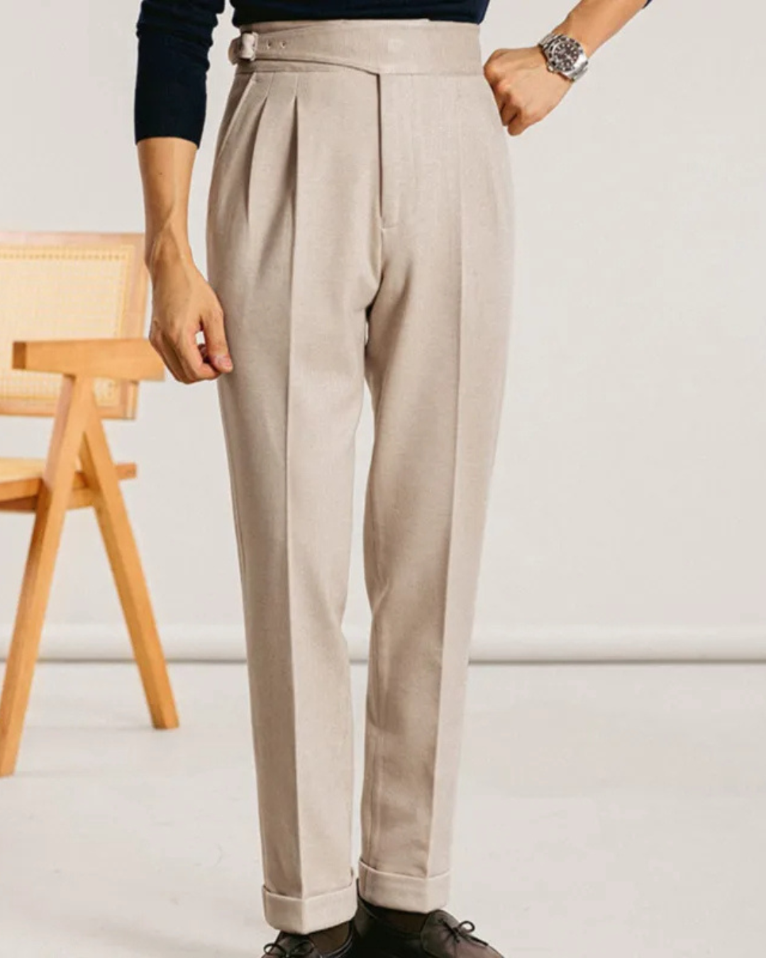 Men's Straight-Leg Trousers | Caruso