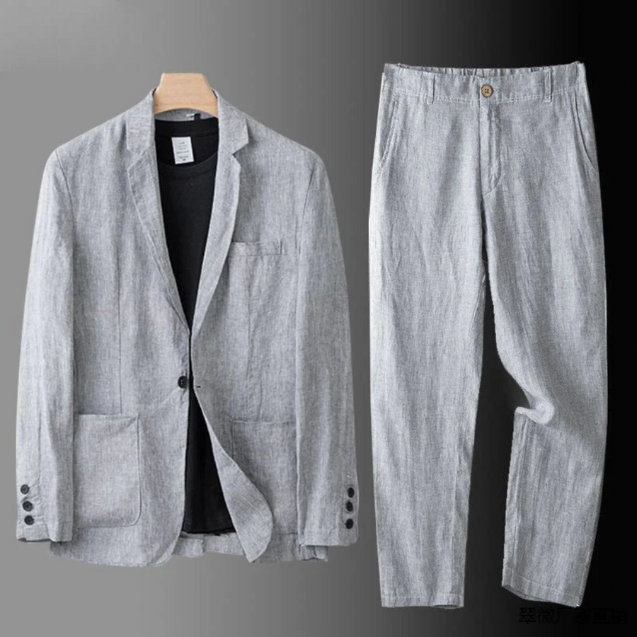 Men's Linen Two-Piece Set – Magnus