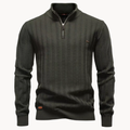 Men's Ribbed Quarter-Zip Jumper | Barrett