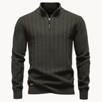 Men's Ribbed Quarter-Zip Jumper | Barrett