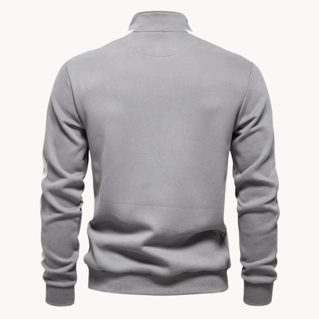 Men's Quarter-Zip Mock Neck Jumper | Bruno