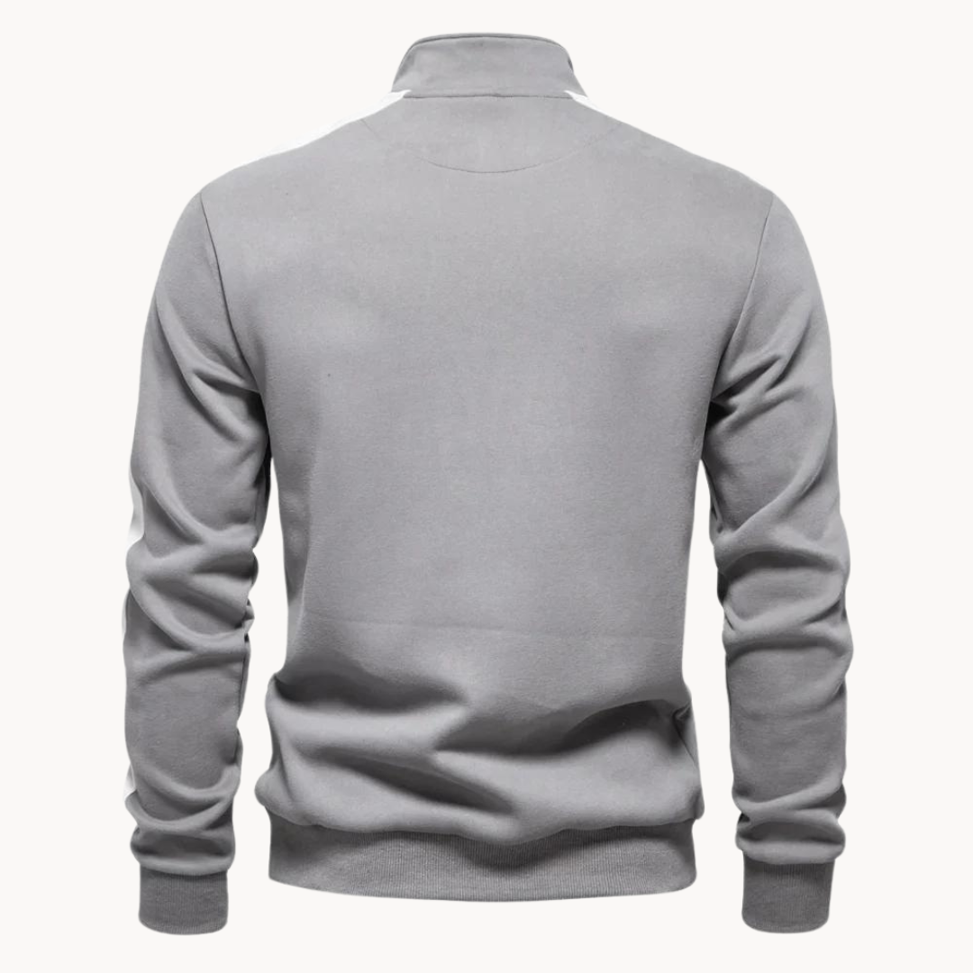 Men's Quarter-Zip Mock Neck Jumper | Bruno