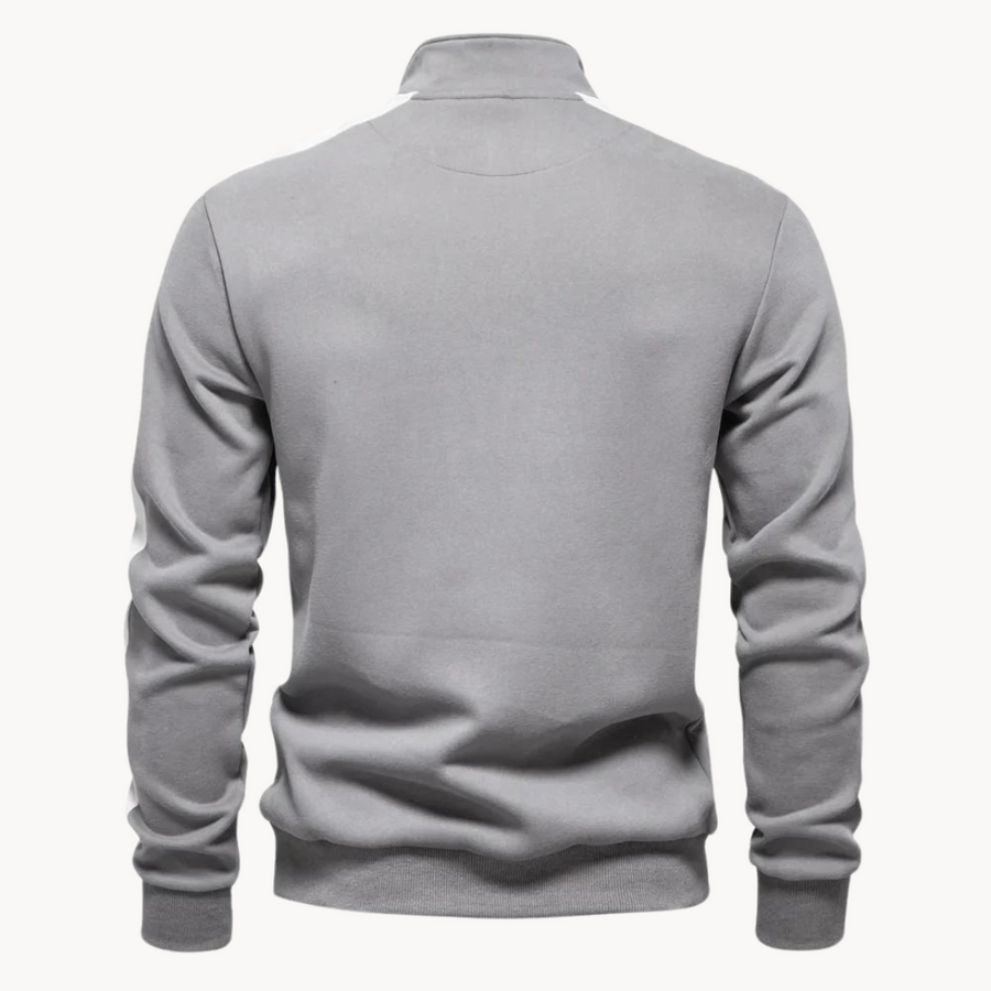 Men's Quarter-Zip Mock Neck Jumper | Bruno