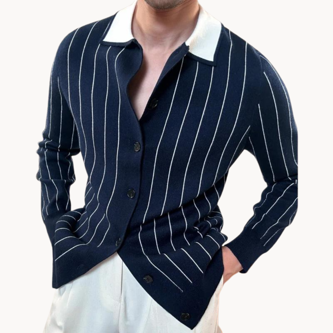 Men's Striped Knit Jumper | Mountain-Style