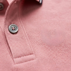 Men's cotton piqué polo shirt with contrast tipping