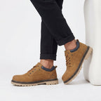 Men's Leather Combat Boots with D-Ring Eyelets — view 3