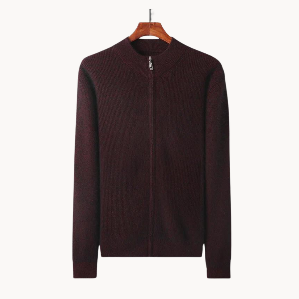Men's Full-Zip Wool Jumper | Regal