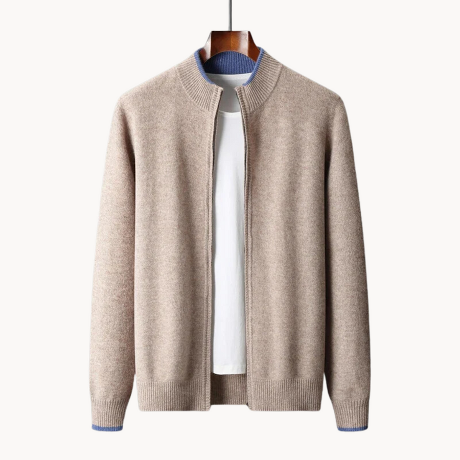 Men's Merino Wool Zip Jumper | Kingston