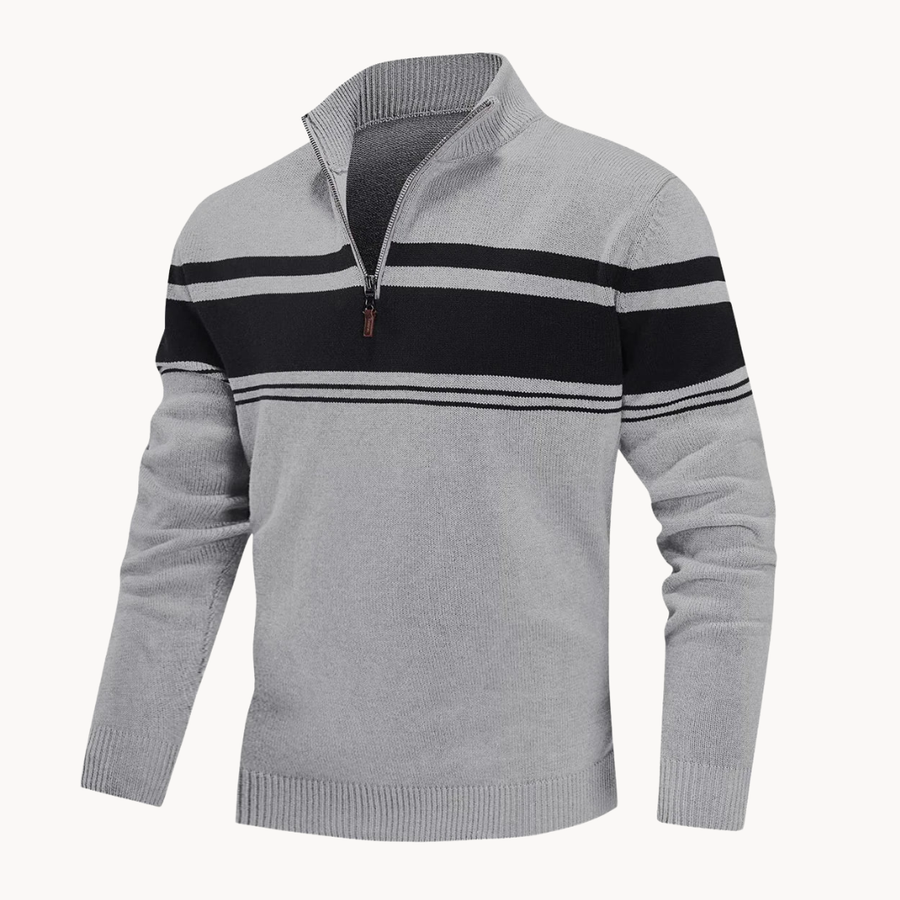 Men's Knitted Quarter-Zip Jumper | Renard