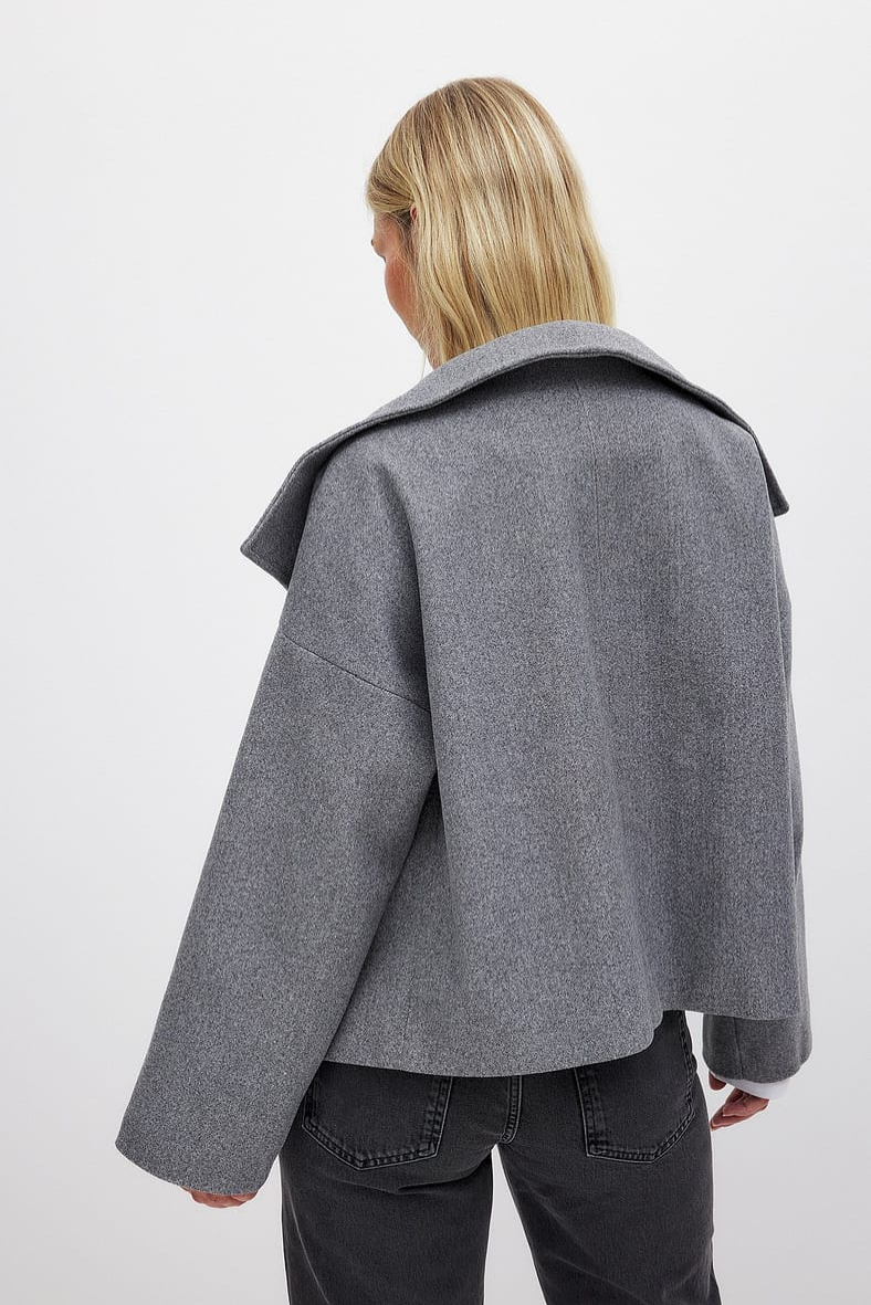 Manteau boxy à col montant croisé pour femme | Salcombe