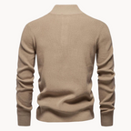 Men's Button Mock Neck Jumper | Livio