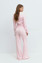 Women's Knitted Cropped Top & Trouser Co-ord Set — view 3