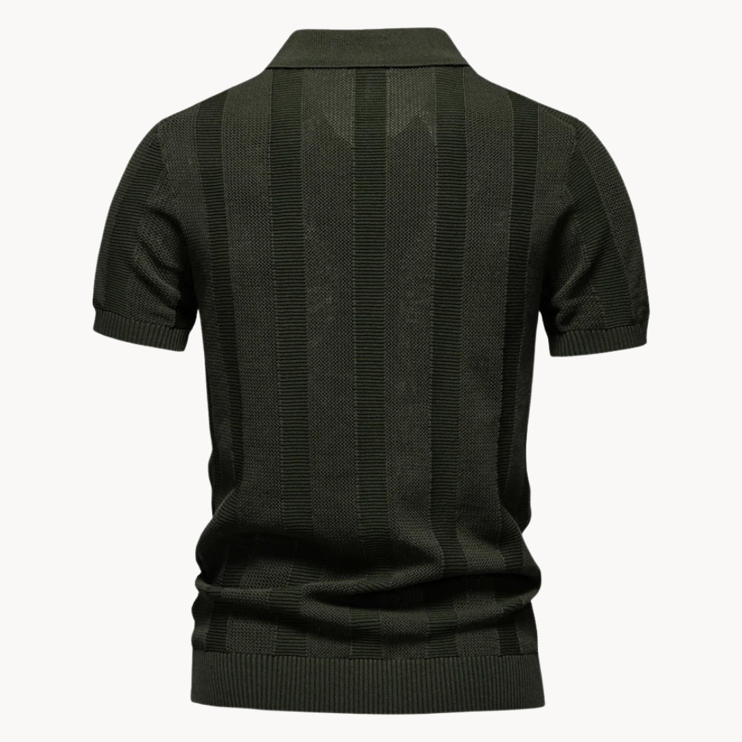 Men's Ribbed Polo Shirt | Larkin