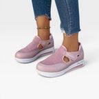 Women's Velcro Platform Walking Trainers — view 3