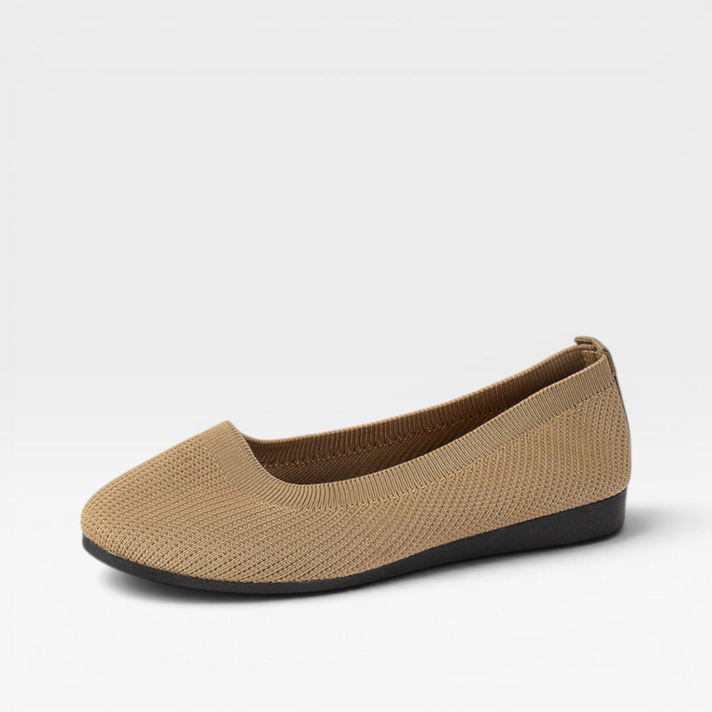 Women's Knitted Ballet Flats with Padded Sole — view 11