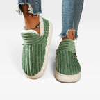 Women's Corduroy Slipper Boots with Fleece Lining — view 11