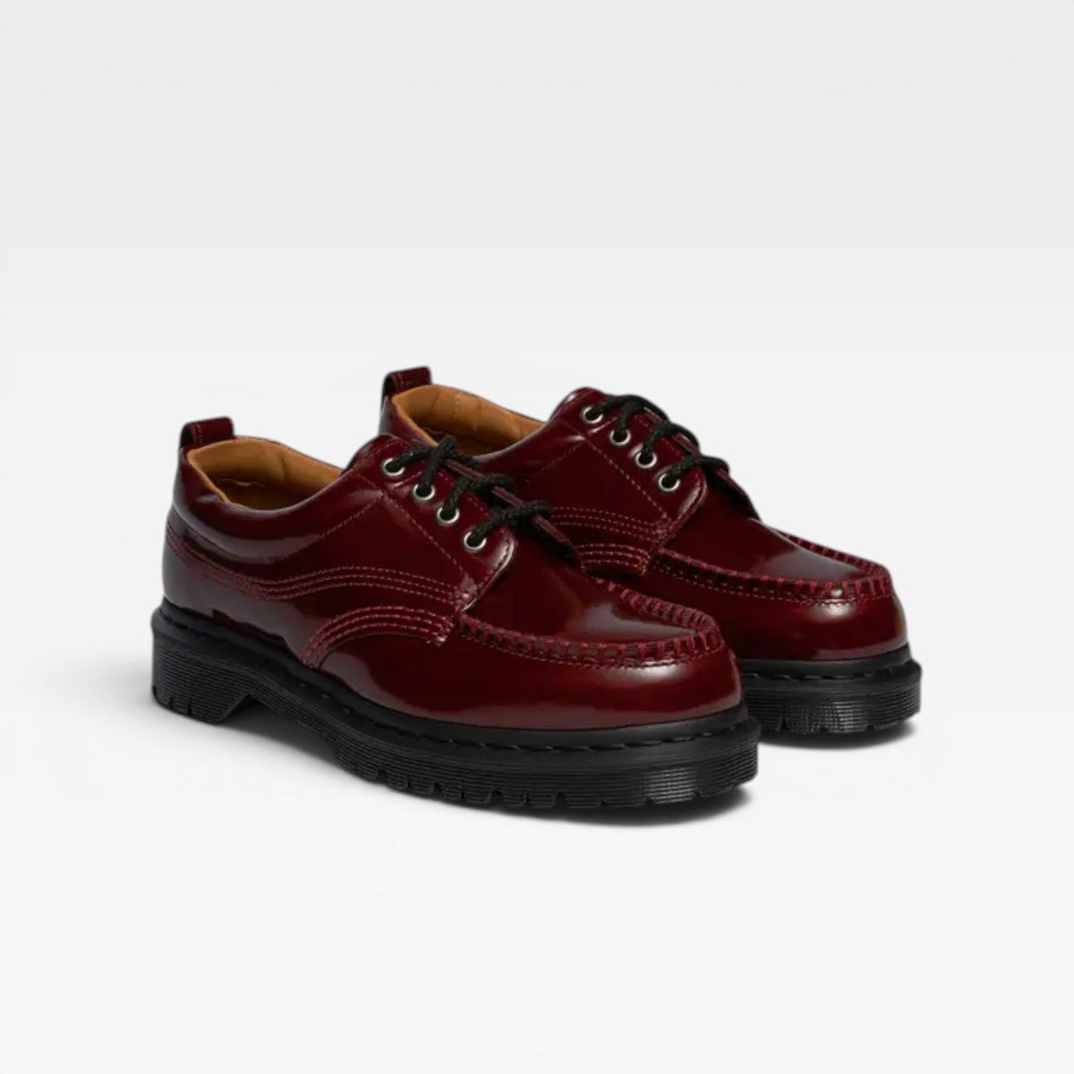 Women's Leather Lace-Up Derby Shoes — view 7
