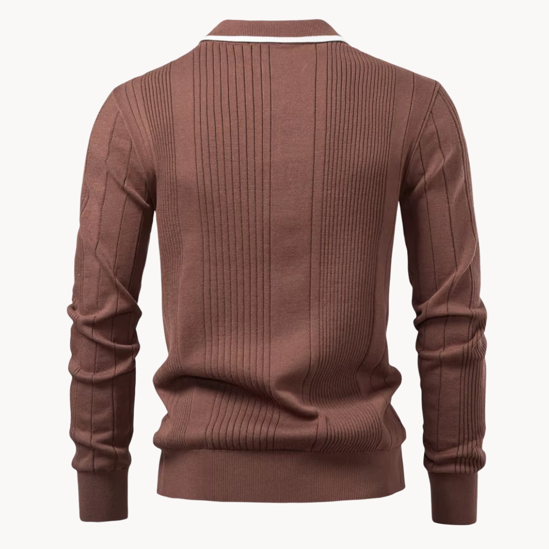 Men's Knitted Polo Shirt | Fletcher