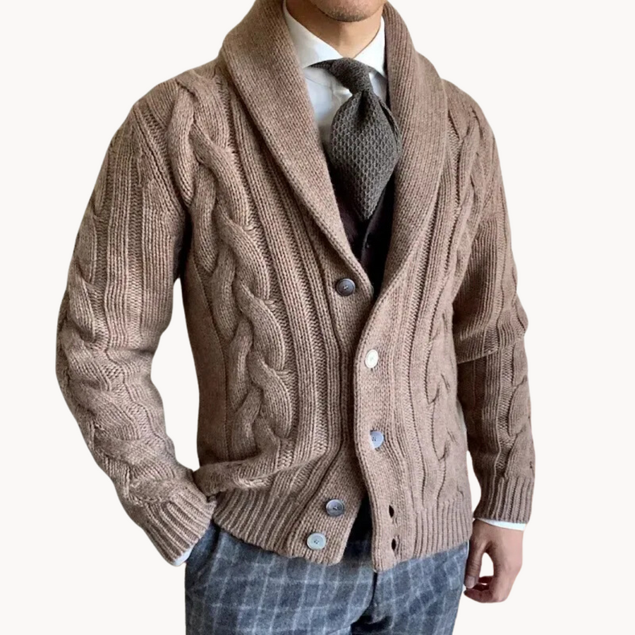Men's Shawl Collar Cardigan | Willem