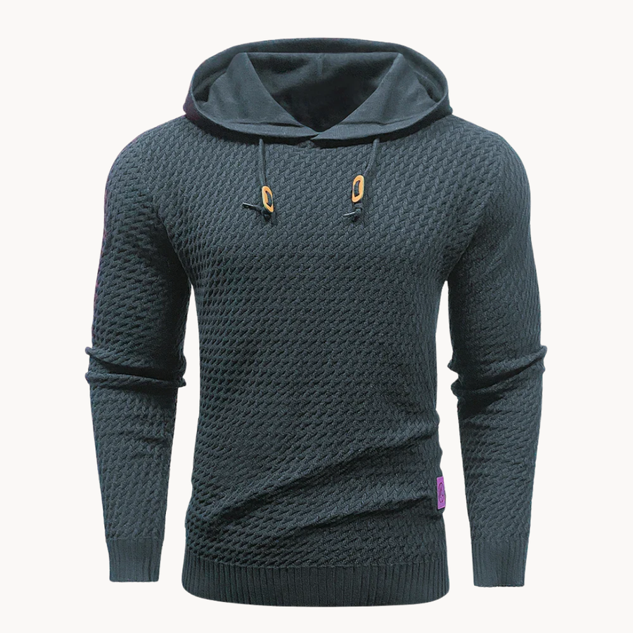 Men's Textured Knit Hoodie | Vantage
