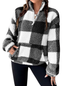 Hillie™ – Casual Plaid Half Zip Pullover