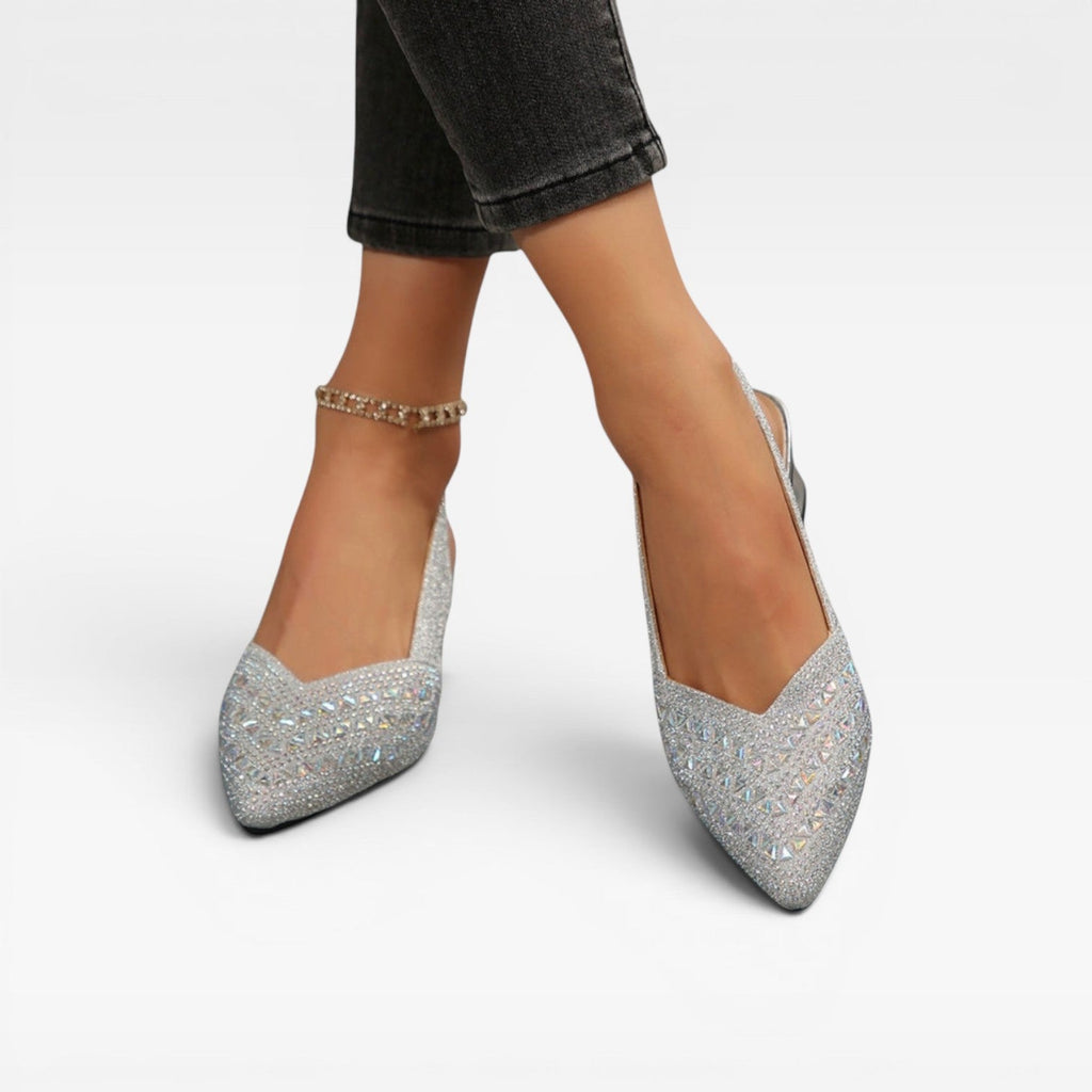 Women's Rhinestone Slingback Court Shoes — view 4