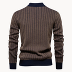 Men's Striped Cotton Jumper | Navigator