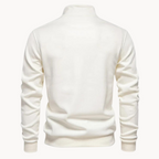 Men's Zip-Up Mock Neck Jumper | Lamberto