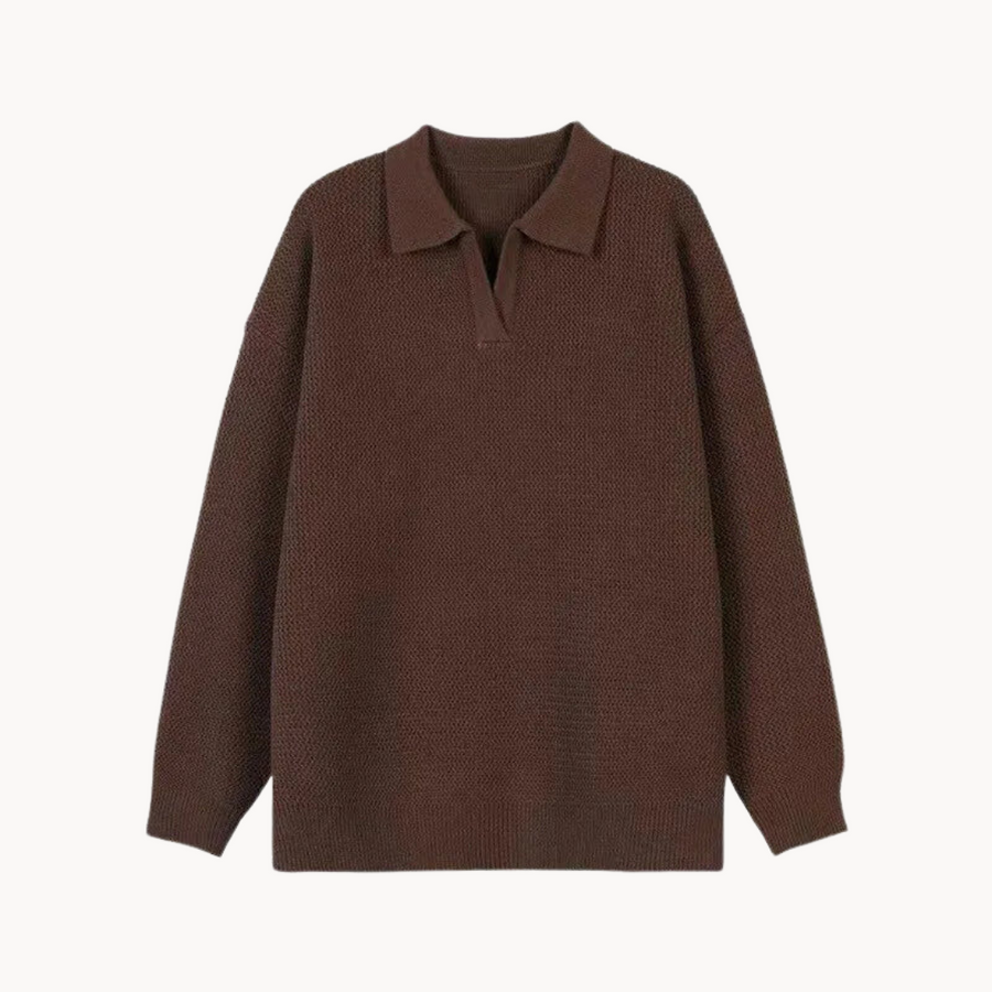 Men's Polo Jumper | Morning Fog
