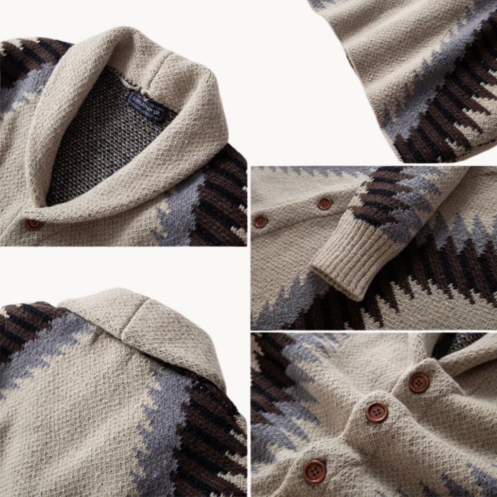 Men's Jacquard Cardigan | Tadeusz